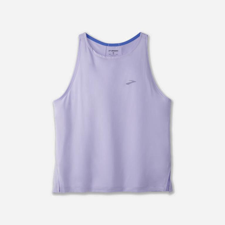 Brooks Sprint Free NZ - Women's Breathable Running Tank Top - Lavender Purple/Violet Dash (87369-BSY